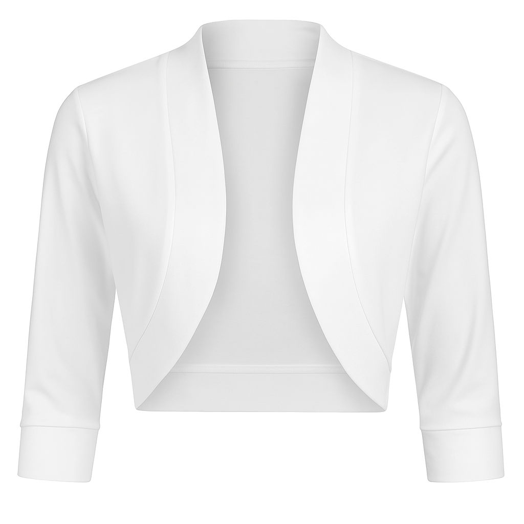 veste bolero femme blanc