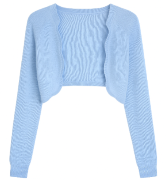 bolero_bleu femme long