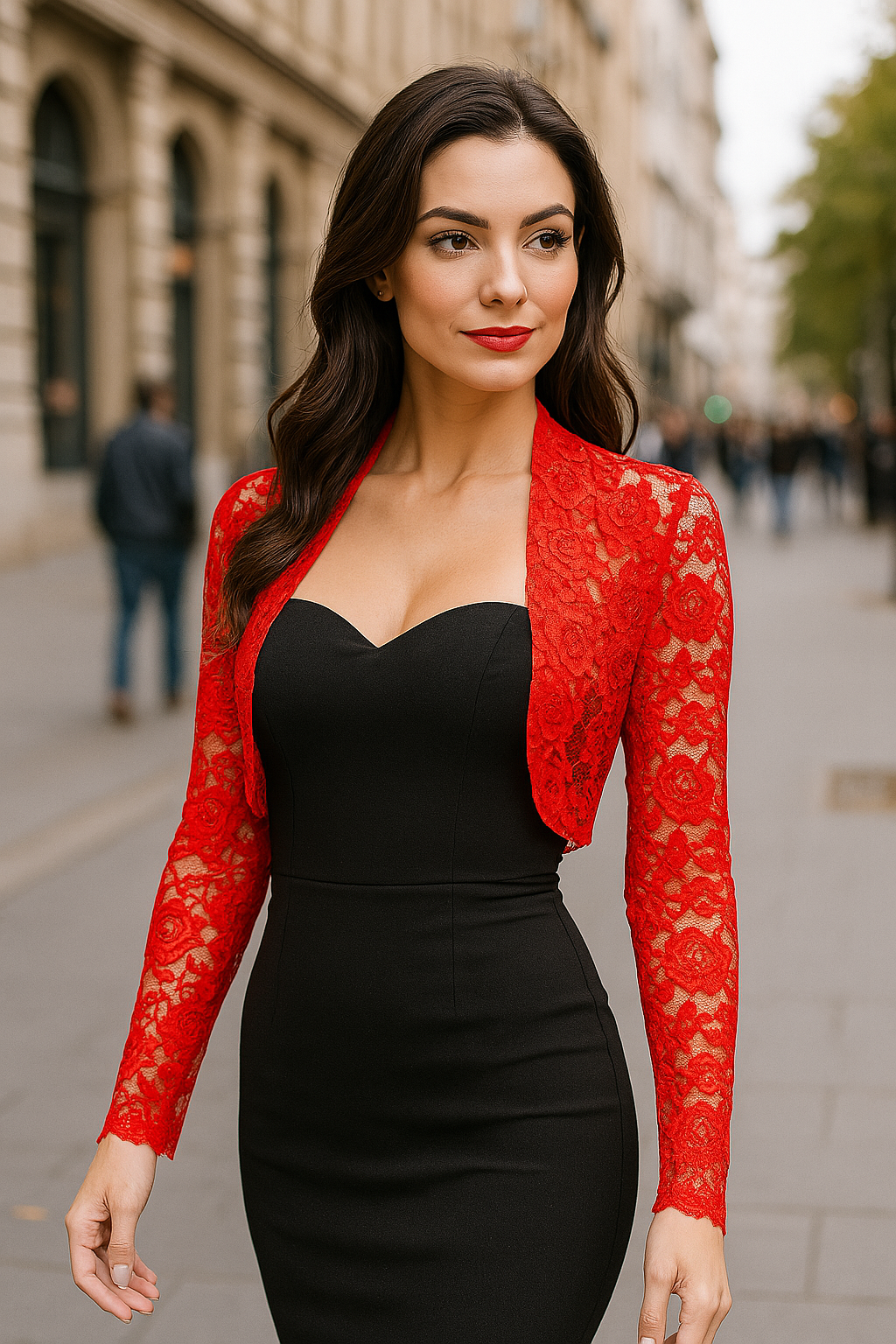 bolero_rouge_fleuri